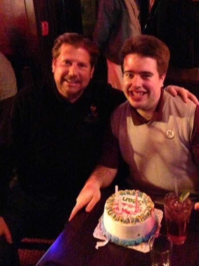 TJ and Sean on his 23rd birthday